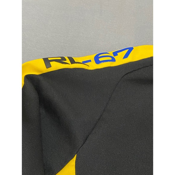 Polo Sport Ralph Lauren RL-67 Track Jacket Mens XL Black Yellow Vintage 90s Zip - Picture 10 of 11